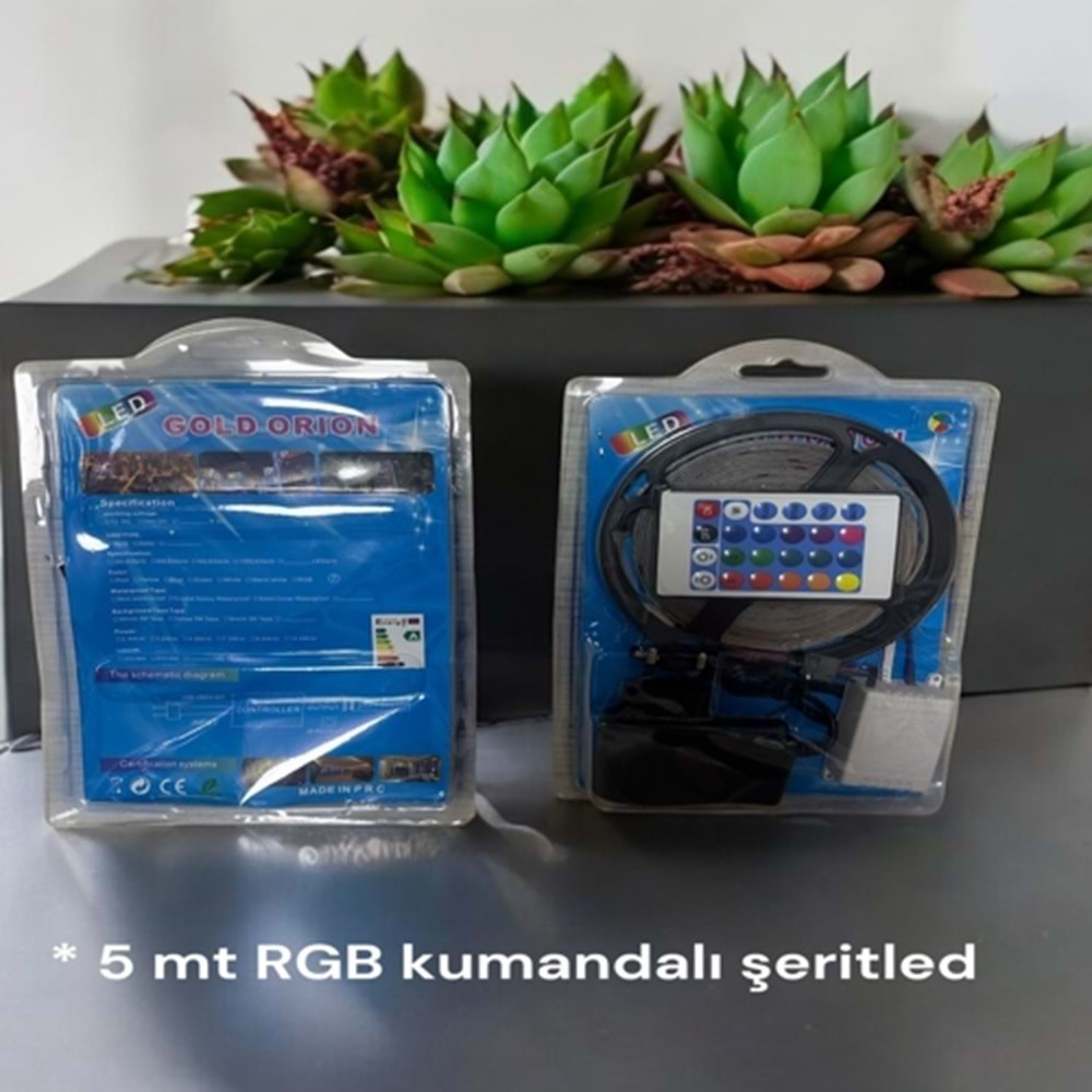 5 M ŞERİT RGB LED kumandalı