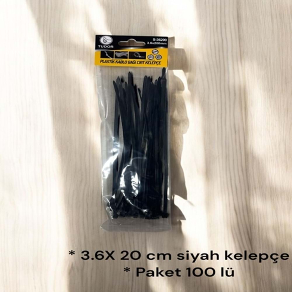 20 CM SİYAH KELEPÇE 25'Lİ