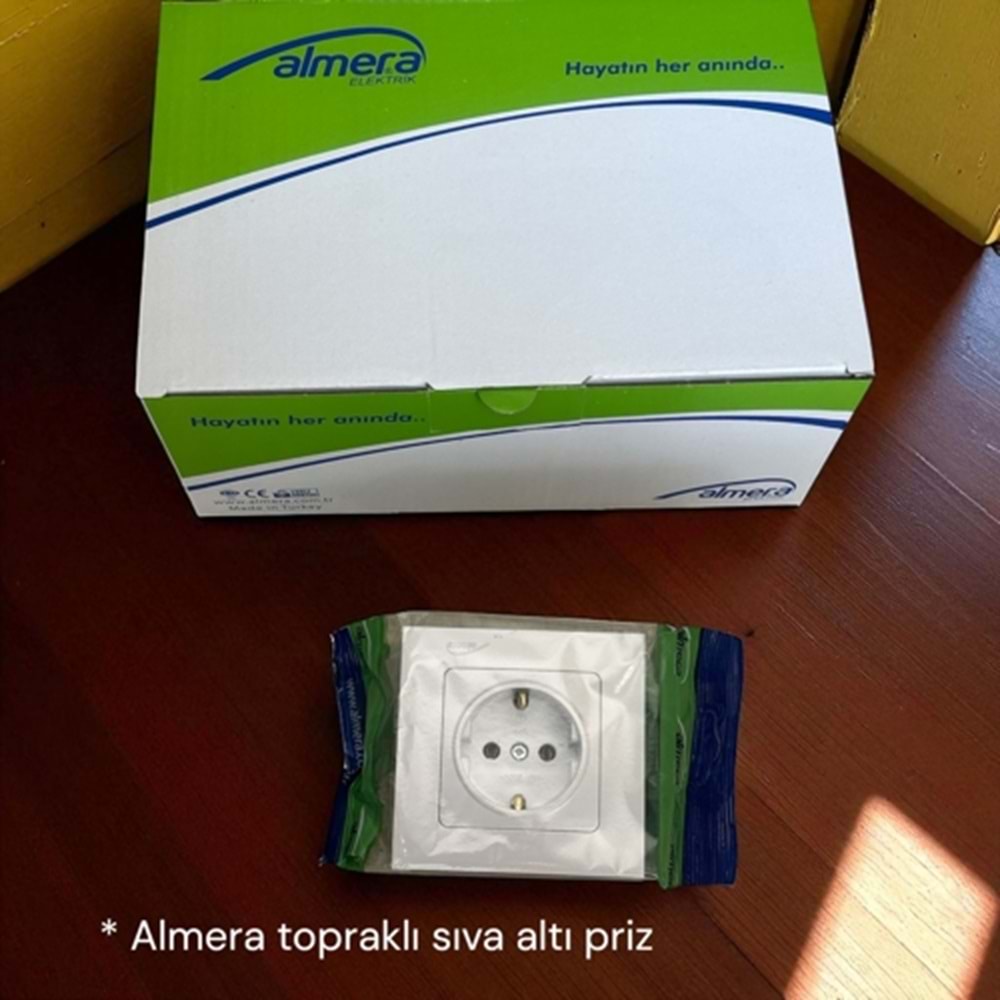 ALMERA TOPRAKLI SIVA ALTI PRİZ