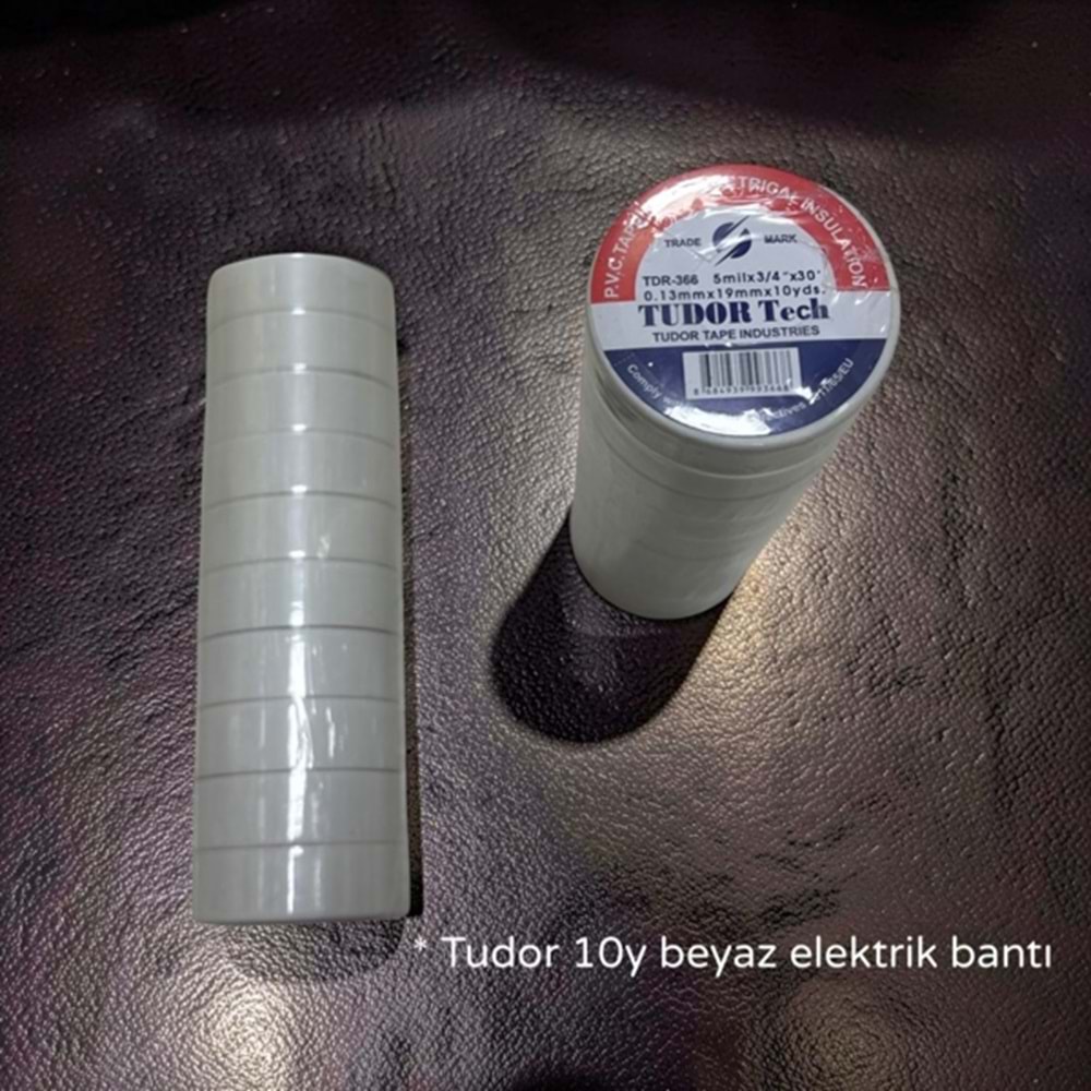 HYA - TUDOR BEYAZ ELEKTRİK BANTI 10 Y