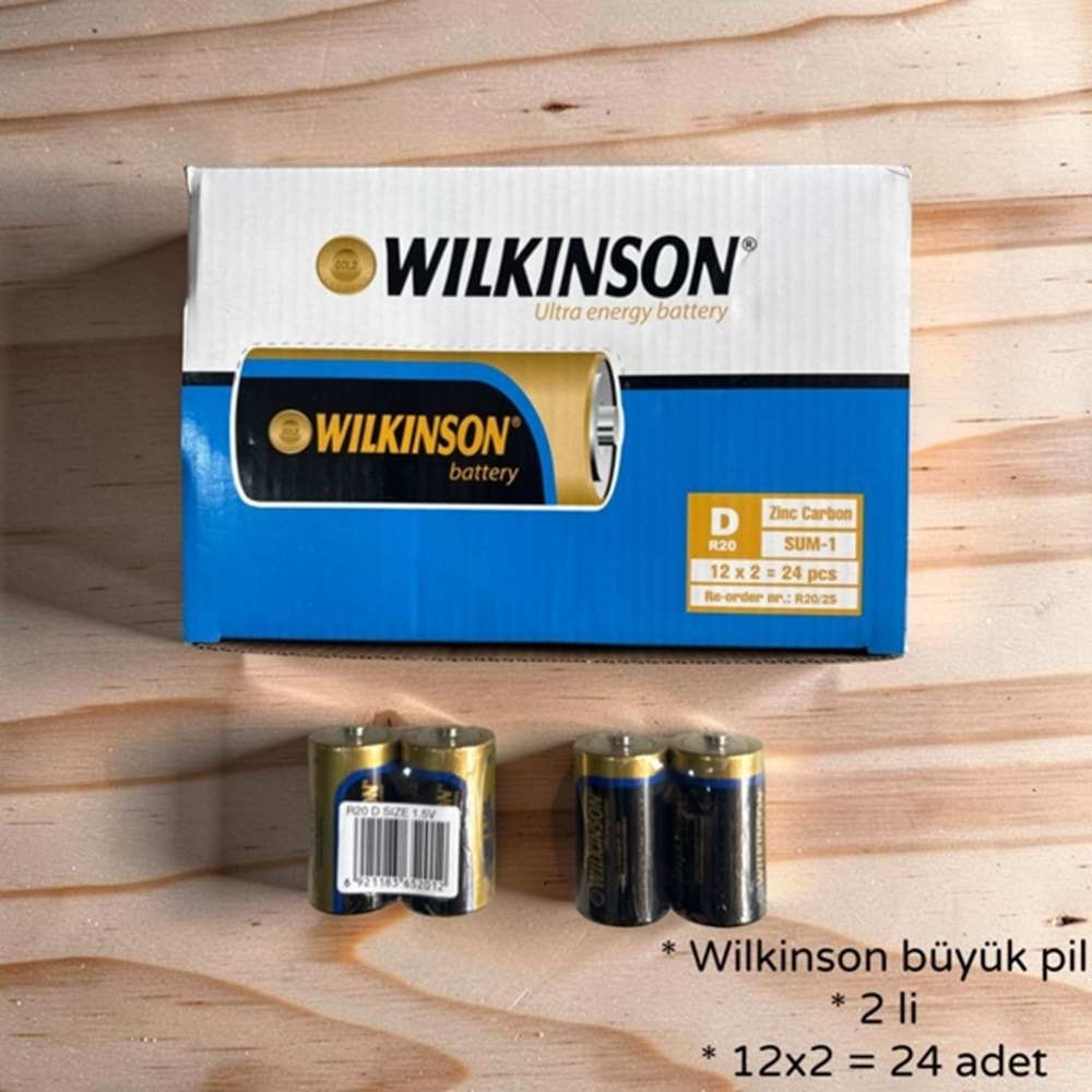 LP- WİLKİNSON BÜYÜK PİL (24 ADET)