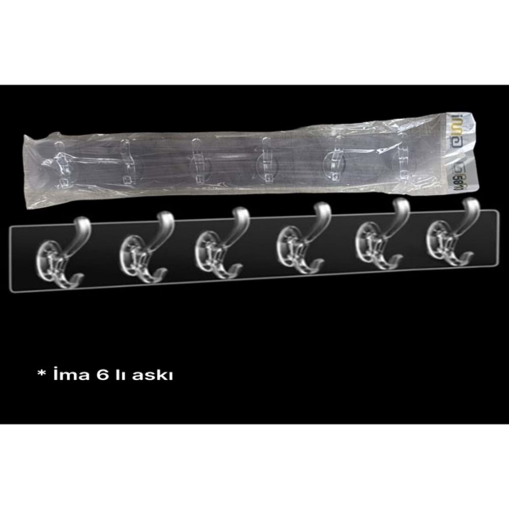 LASK- İMA 6LI ŞEFFAF ASKI