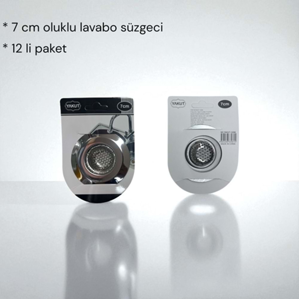YAKUT 7 CM OLUKLU LAVABO SÜZGECİ