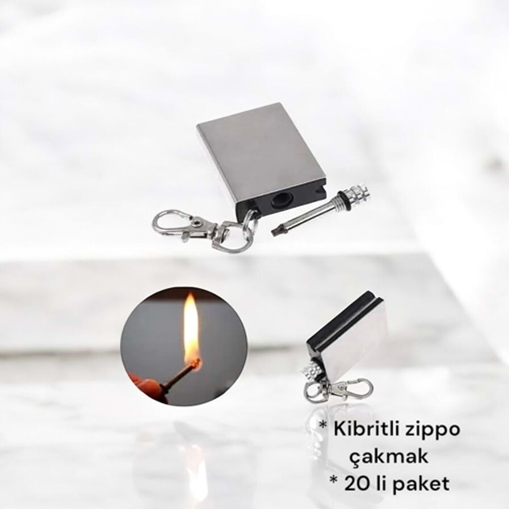 KİBRİTLİ ZİPPO ÇAKMAK