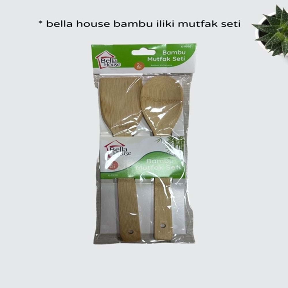 ZMK- BELLA HOUSE 2 Lİ BAMBU SET