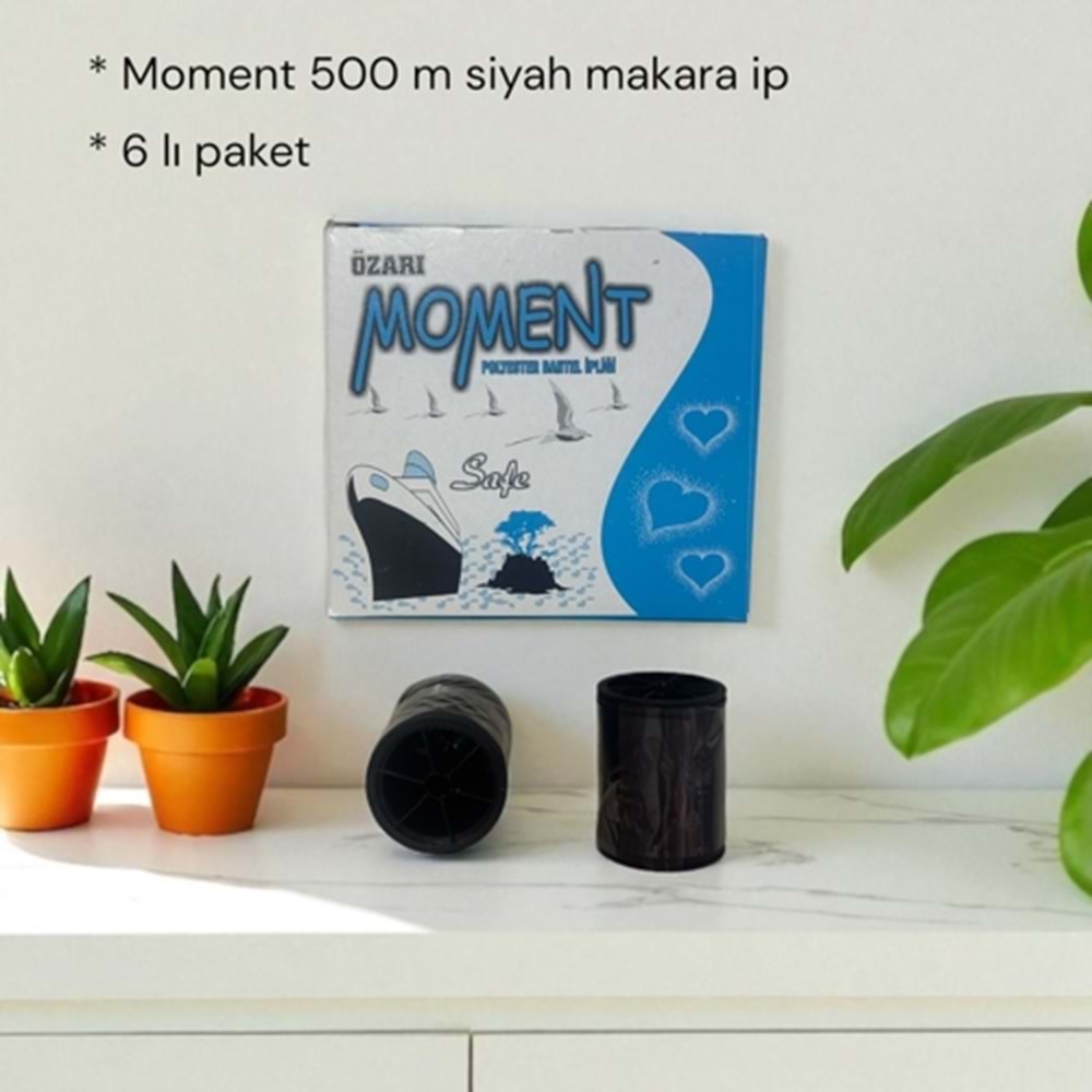 MOMENT 500 M SİYAH DİKİŞ İPİ