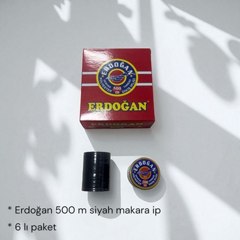 ERDOĞAN 500 M Siyah DİKİŞ İPİ