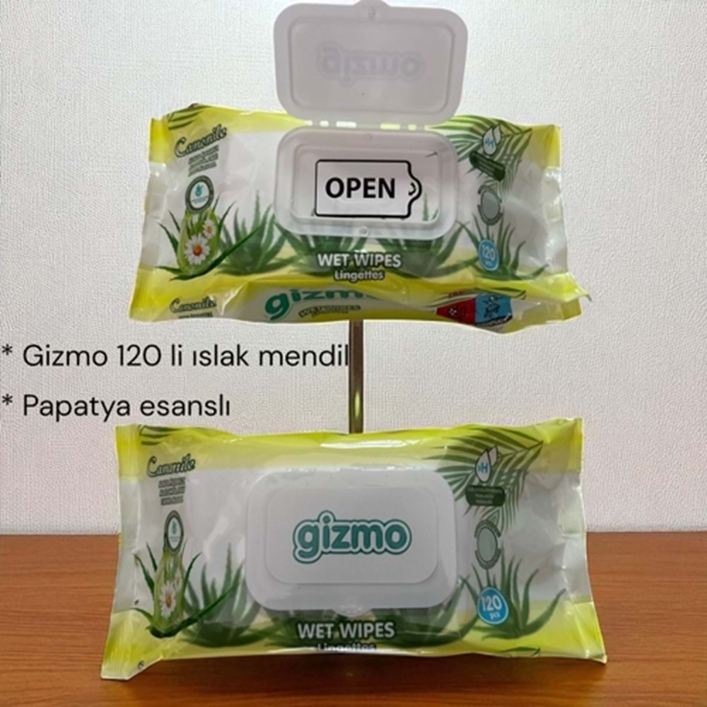 GİZMO 120 Lİ ISLAK HAVLU PAPATYA