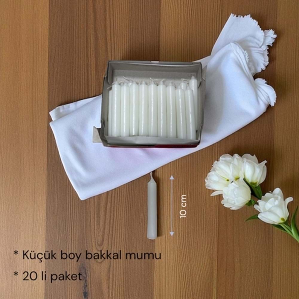 KÜÇÜK BAKKAL MUMU 20Lİ