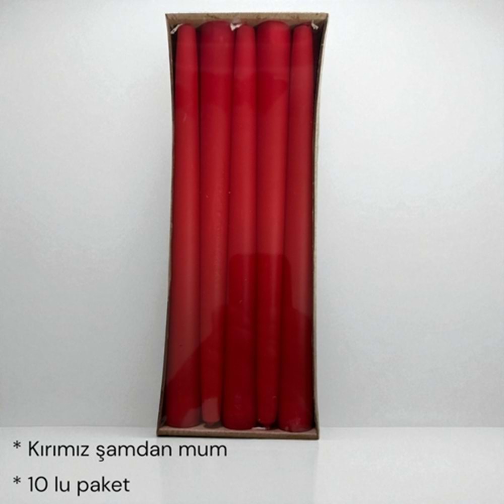 ŞAMDAN MUM KIRMIZI