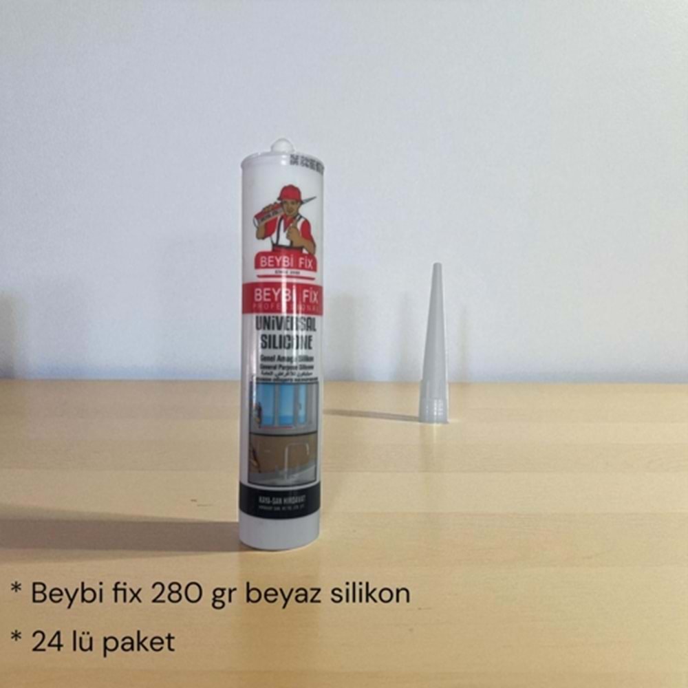 BEYBİ FİX 280 GR BEYAZ SİLİKON