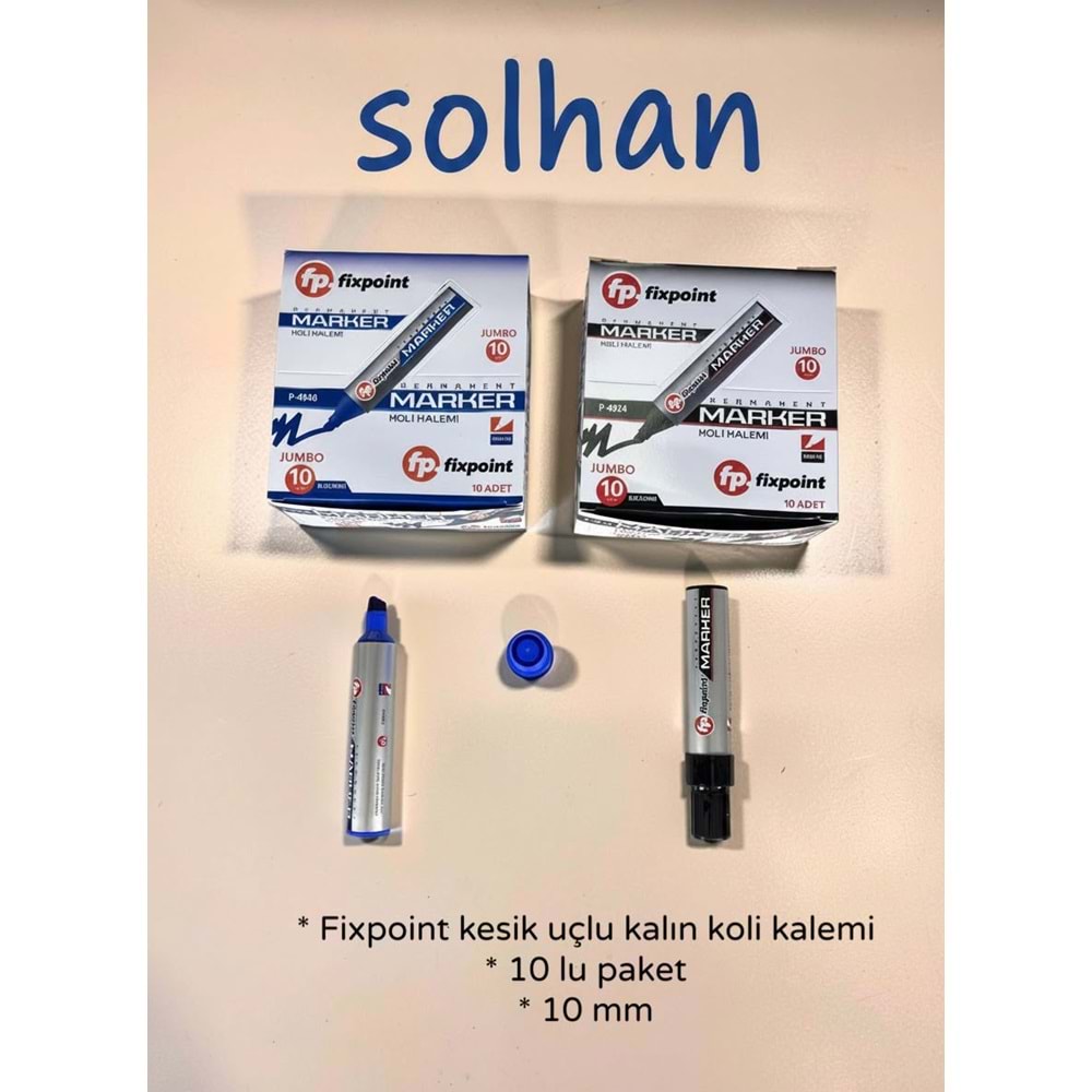LKK- FİXPOİNT KALIN KESİK UÇLU KOLİ KALEMİ