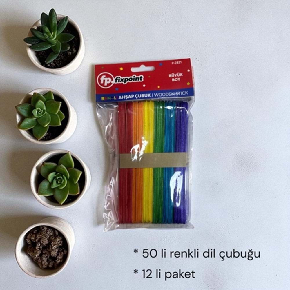 FİXPOİNT DİL ÇUBUĞU NATUREL 50Lİ