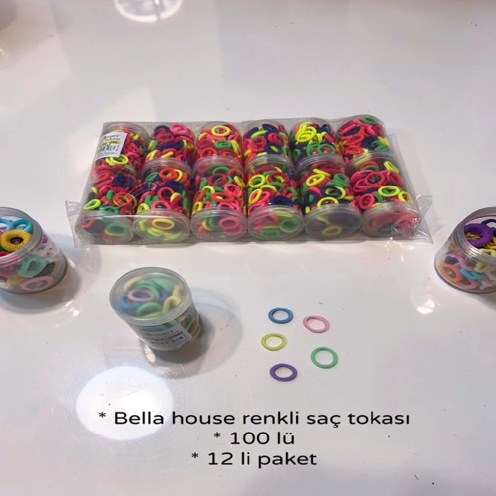 HTO- RENKLİ SAÇ TOKASI 100 LÜ