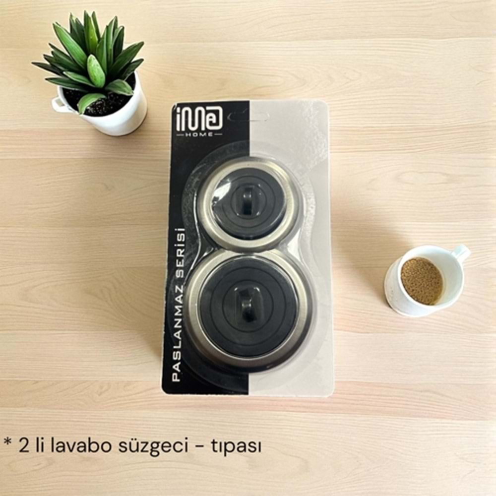 İMA İKİLİ LAVABO SÜZGECİ-TIPASI