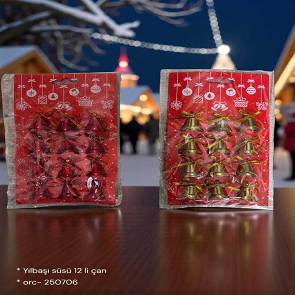 YILBAŞI SÜSÜ 12 Lİ ZİL 250706