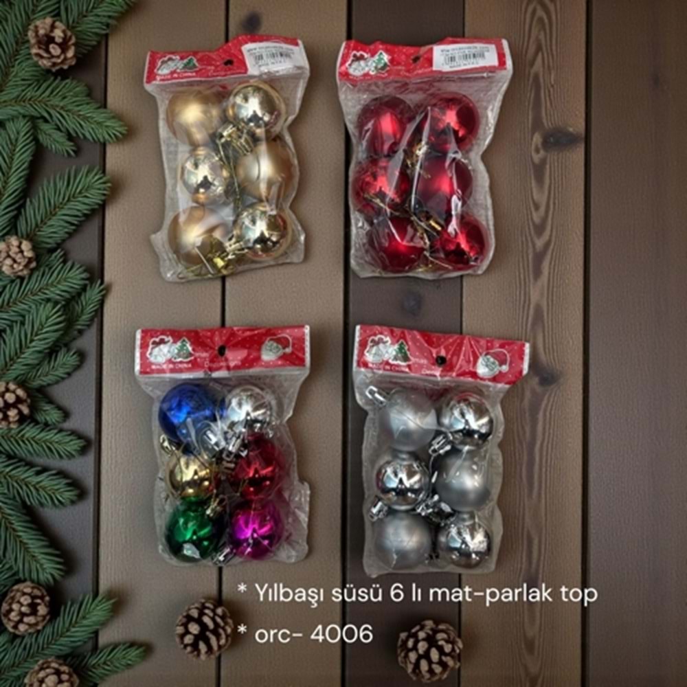 YILBAŞI SÜSÜ PARLAK TOP