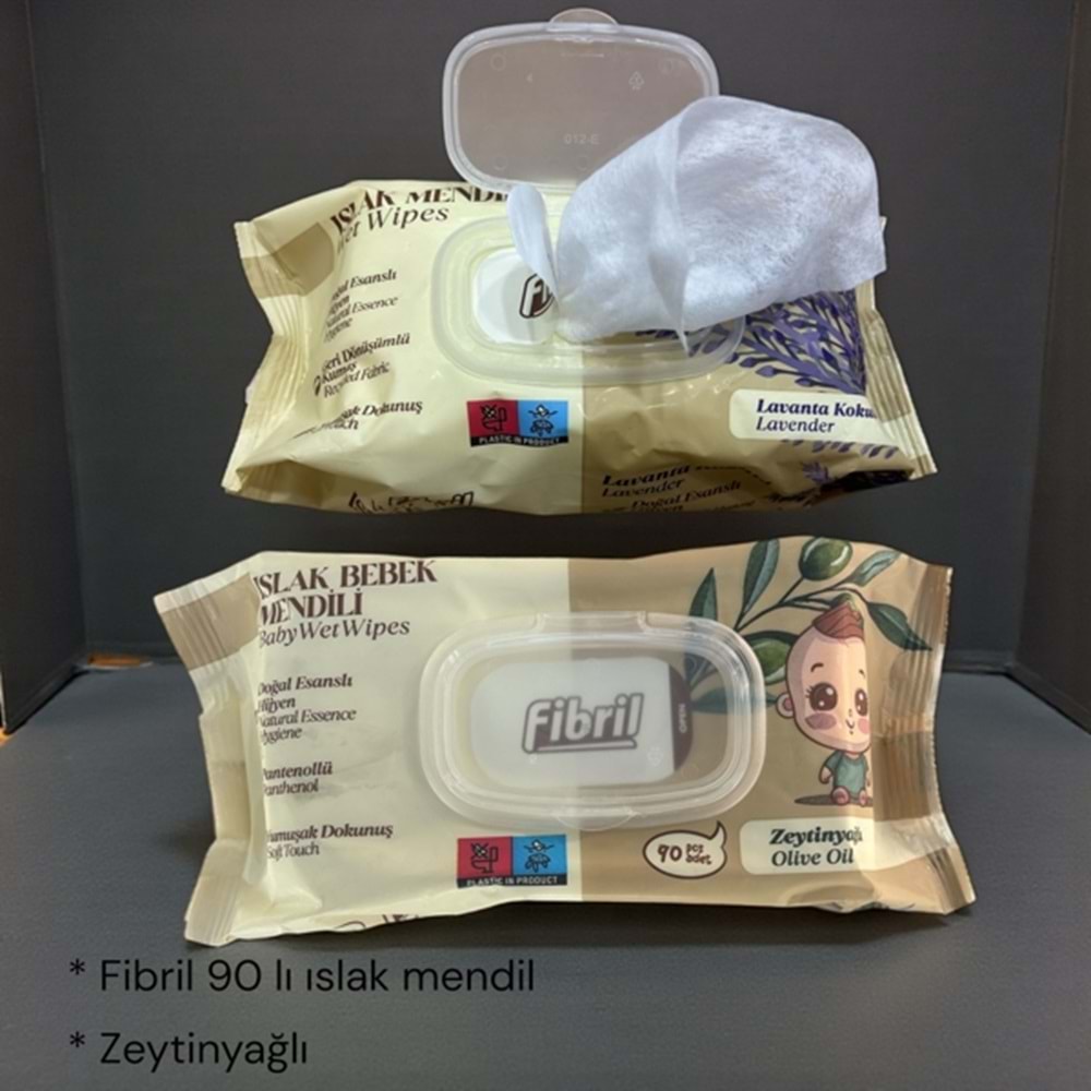 TI- FİBRİL ISLAK MENDİL 90 LI ZEYTİN
