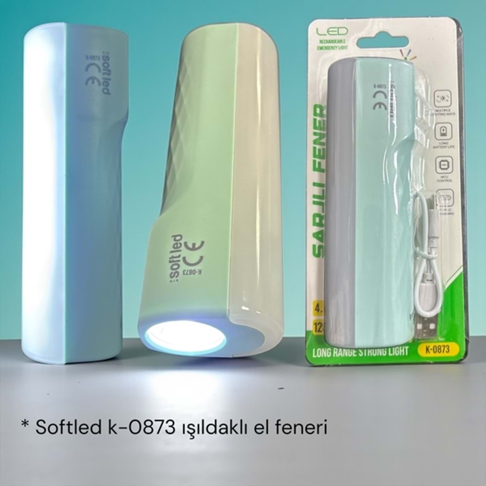 SOFTLED K-0873 ŞARJLI EL FENERİ