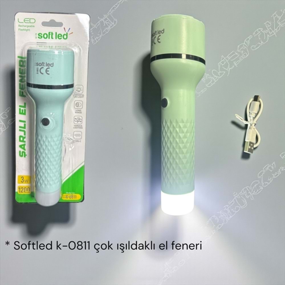 EE- SOFTLED K-0811 ŞARJLE EL FENERİ