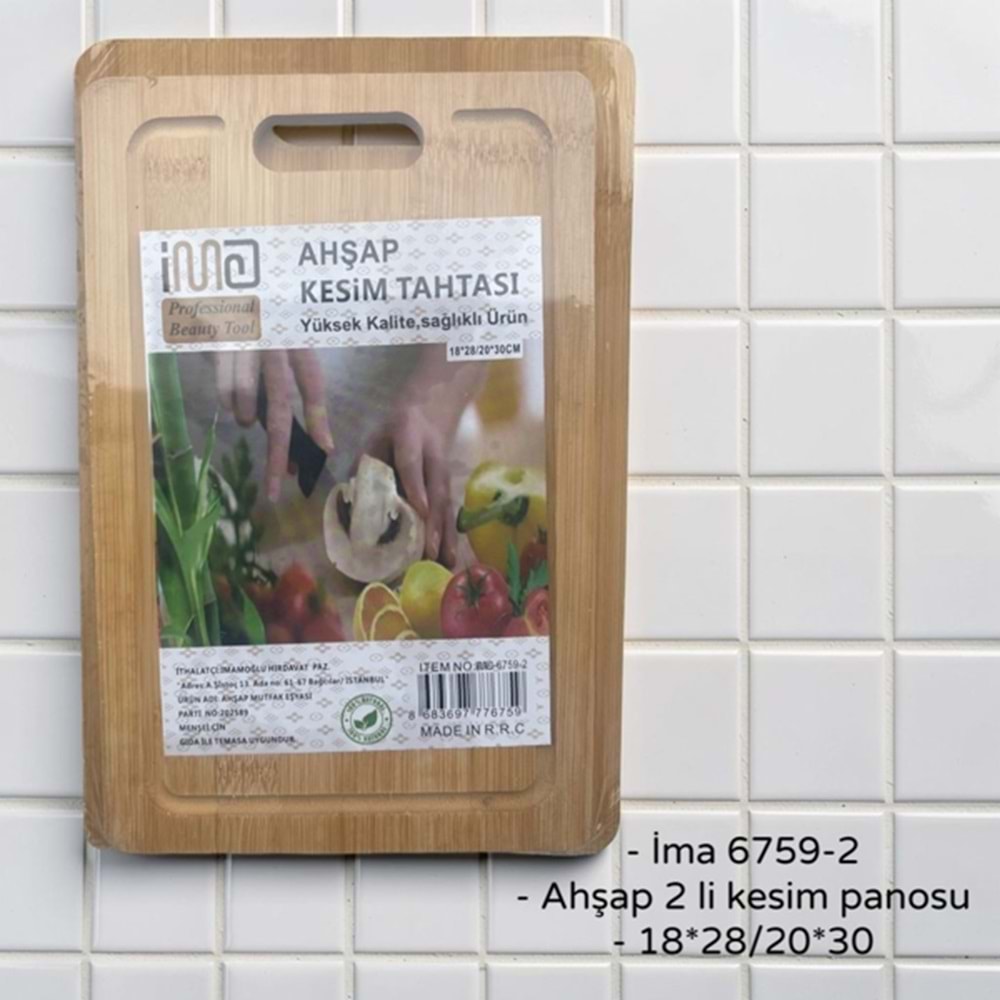 ZMK- İMA 6759-2 KESİM PANOSU