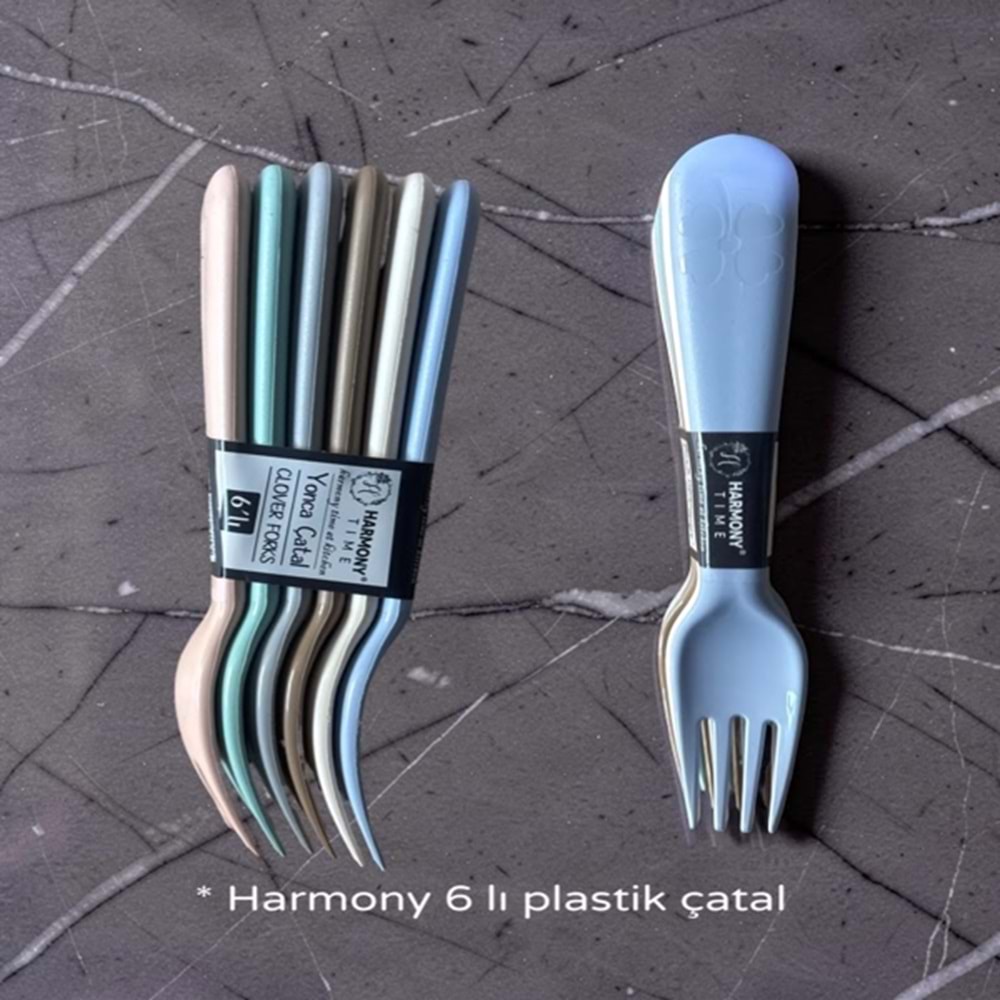 PPİK- HARMONY PLASTİK ÇATAL 6 LI