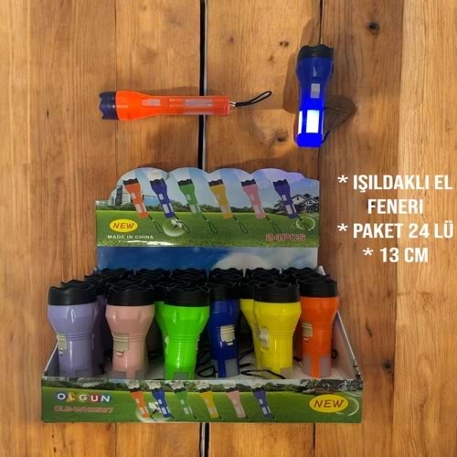 IŞILDAKLI EL FENERİ PİLLİ KÜÇÜK