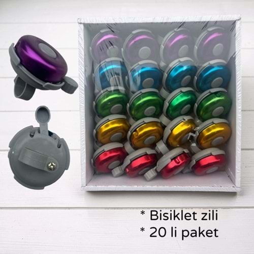 MZ- BİSİKLET ZİLİ METAL 20 Lİ