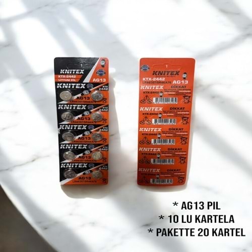 KOMAX AG13/LR44/A76 PİL