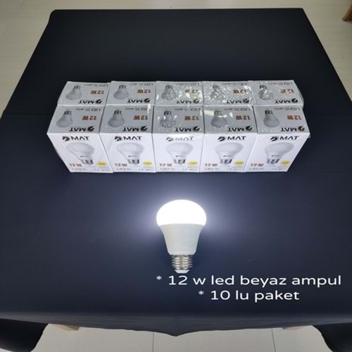 LAM- 12 W BEYAZ AMPUL