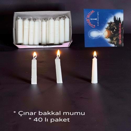 LMU- KÜÇÜK BAKKAL MUMU 40 LI