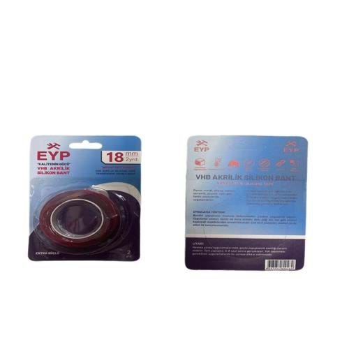18 MM ÇİFT TARAFLI SLİKON BANT