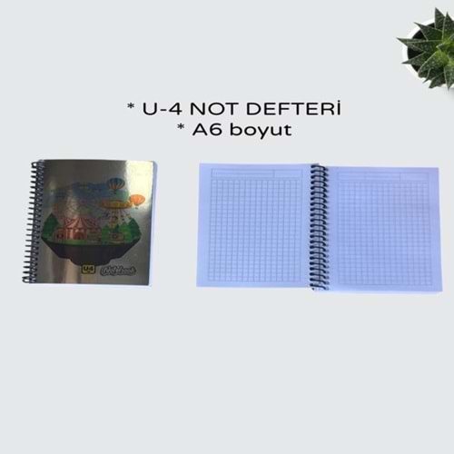 KND- U-4 A6 METALİK NOT DEFTERİ