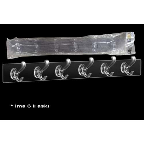 LASK- İMA 6LI ŞEFFAF ASKI