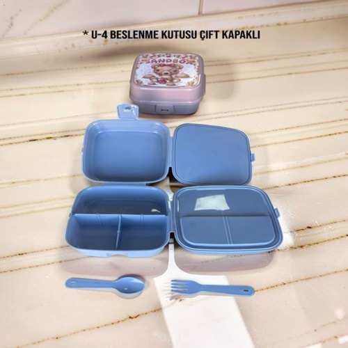 KBK- U-4 BESLENME KUTUSU ÇİFT KAPAKLI