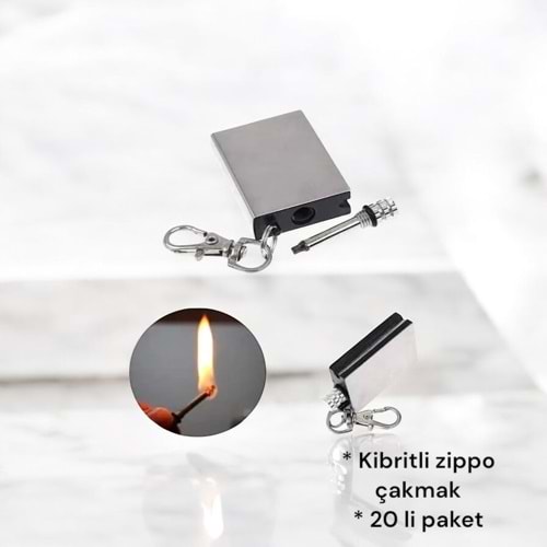 KİBRİTLİ ZİPPO ÇAKMAK