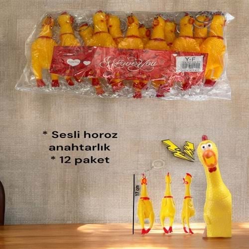 SESLİ HOROZ ANAHTARLIK
