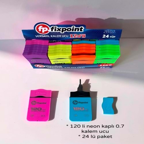 KK- FİXPOİNT 120 Lİ NEON KUTU KALEM UCU