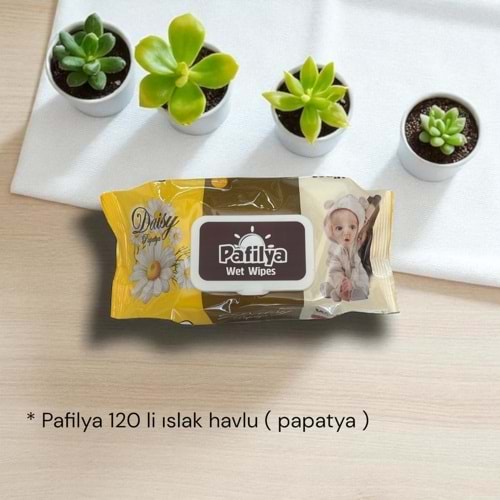 PAFİLYA 120 Lİ ISLAK HAVLU PAPATYA