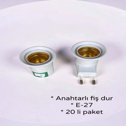 LED- ANAHTARLI FİŞ DUY