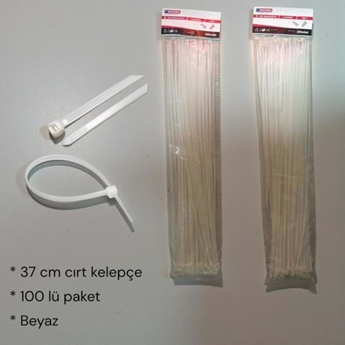 LCK- 37 CM PLASTİK KELEPÇE 100 LÜ