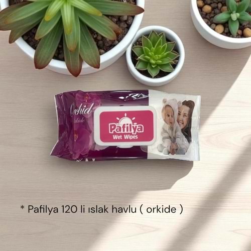 PAFİLYA 120 Lİ ISLAK HAVLU ORKİDE