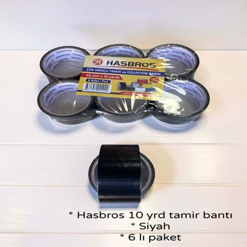 HYT- HASBROS 10YRD SİYAH TAMİR BANTI