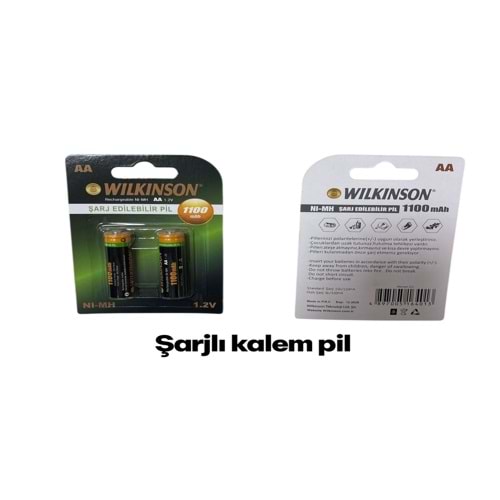 WİLKİNSON ŞARJLI KALEM PİL 2Lİ