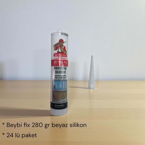 BEYBİ FİX 280 GR BEYAZ SİLİKON