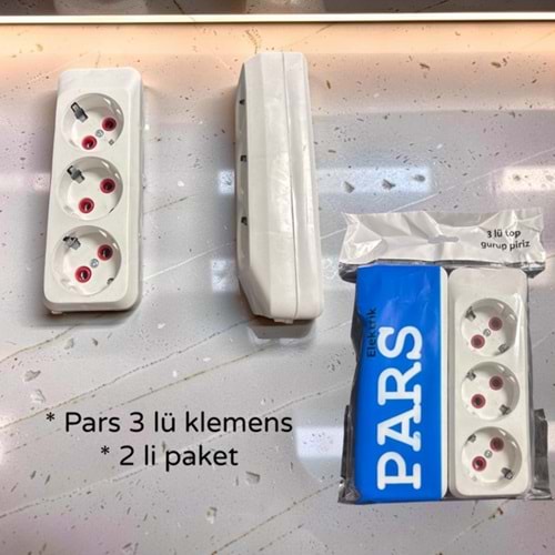 LE- PARS 3'LÜ KLEMENS 2 Lİ PAKET