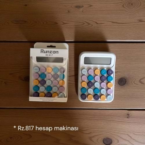 RUNZON HESAP MAKİNASI RETRO RZ-817