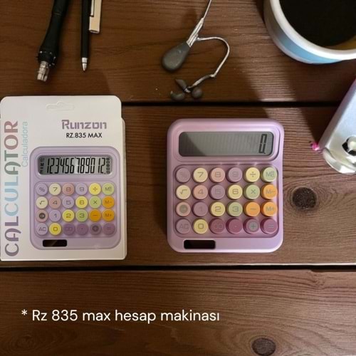 RUNZON HESAP MAKİNASI RETRO RZ-835 MAX