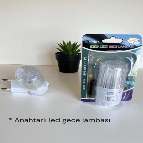 VMAX LED GECE LAMBASI ANAHTARLI