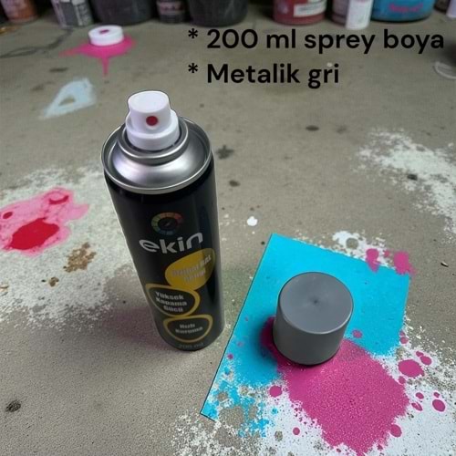 200 ML SPREY BOYA METALİK GRİ